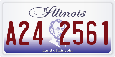IL license plate A242561