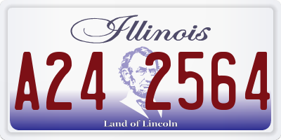 IL license plate A242564