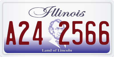 IL license plate A242566