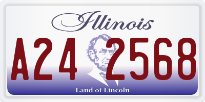 IL license plate A242568