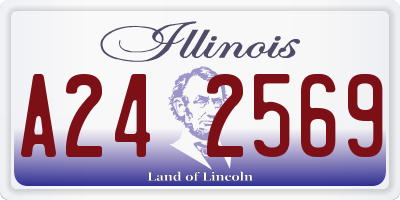 IL license plate A242569