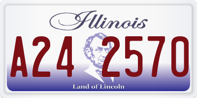 IL license plate A242570