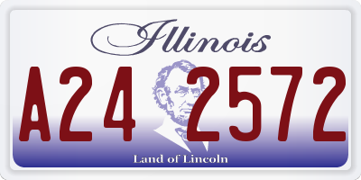 IL license plate A242572