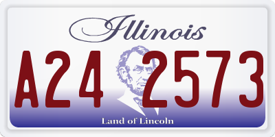 IL license plate A242573