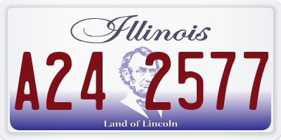 IL license plate A242577