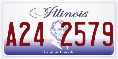 IL license plate A242579