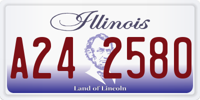 IL license plate A242580