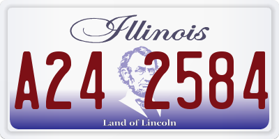 IL license plate A242584