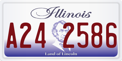 IL license plate A242586