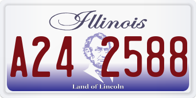 IL license plate A242588