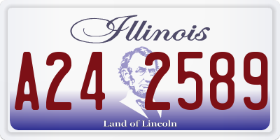 IL license plate A242589