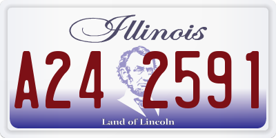 IL license plate A242591