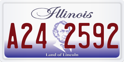 IL license plate A242592