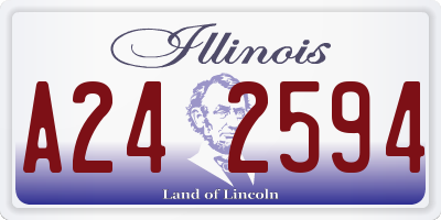 IL license plate A242594