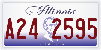 IL license plate A242595