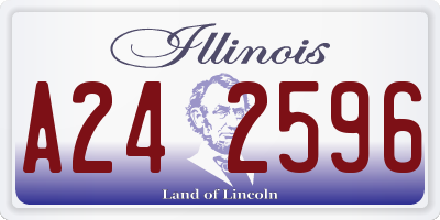 IL license plate A242596