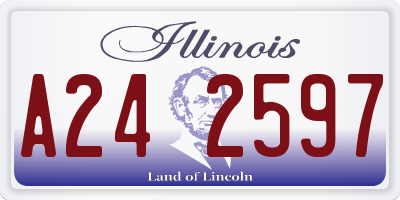 IL license plate A242597