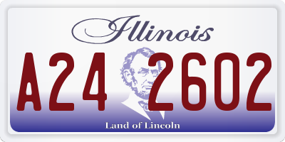 IL license plate A242602