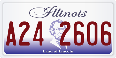 IL license plate A242606