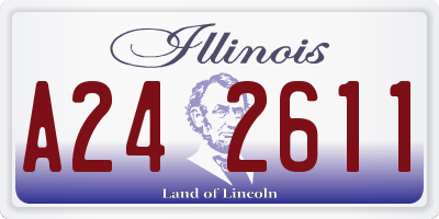 IL license plate A242611