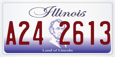 IL license plate A242613