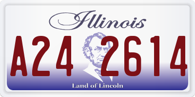 IL license plate A242614