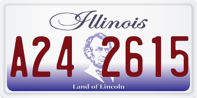 IL license plate A242615
