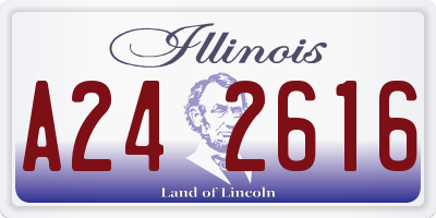 IL license plate A242616