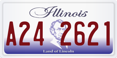IL license plate A242621