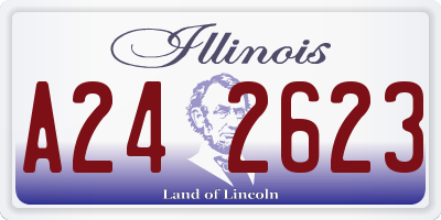 IL license plate A242623