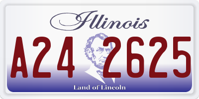 IL license plate A242625