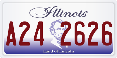 IL license plate A242626