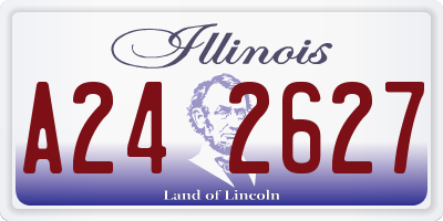 IL license plate A242627
