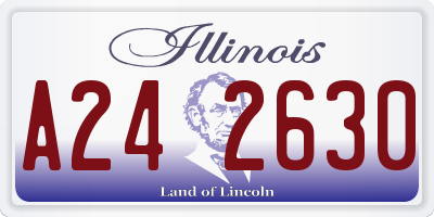 IL license plate A242630