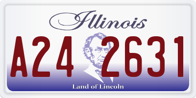 IL license plate A242631