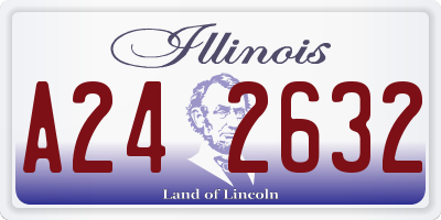 IL license plate A242632