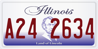 IL license plate A242634