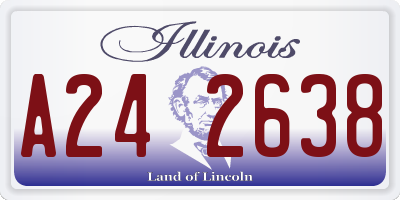 IL license plate A242638
