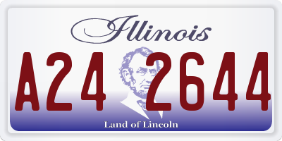 IL license plate A242644