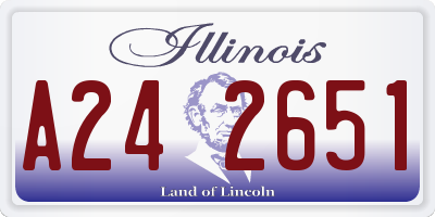 IL license plate A242651