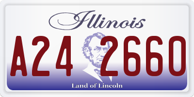 IL license plate A242660