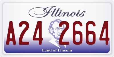 IL license plate A242664