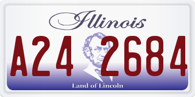 IL license plate A242684