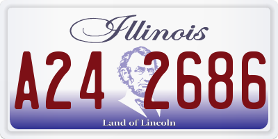 IL license plate A242686