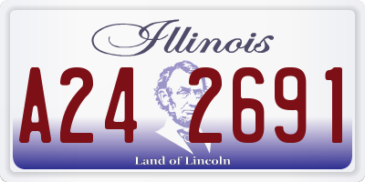 IL license plate A242691