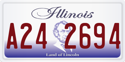 IL license plate A242694
