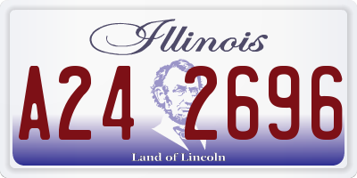IL license plate A242696