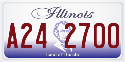 IL license plate A242700