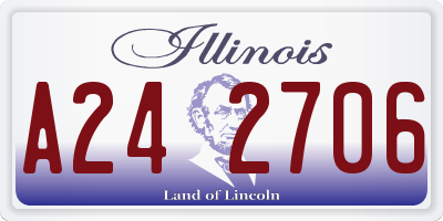 IL license plate A242706