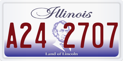 IL license plate A242707